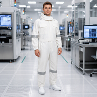 Combinaisons de travail antistatiques et ignifuges de haute qualité, unisexes, avec capuche, pour la fabrication de semi-conducteurs, vêtements de sécurité au travail
