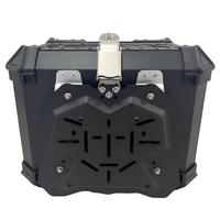Boîte à bagages pour moto en alliage d'aluminium incrusté de 45 L, vente en gros d'usine, boîte de rangement étanche pour les voyages