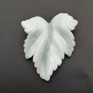 OEM High quality Handcraft Blue Quartzite 24mm-41mm Gemstone blue Various styles Leaf For Design - Product Image 3