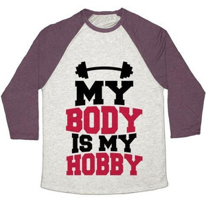 Camiseta de béisbol unisex Tri-Blend de My Body Is My Hobby - Product Image 3