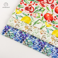 Tissu en mousseline de coton de bambou biologique à 2 couches, imprimé numérique floral, couverture d'emmaillotage respirante pour bébé, textile de maison
