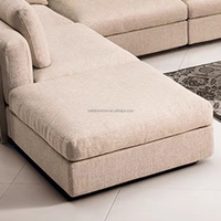 Mobilier moderne et léger de salon de style minimaliste de luxe pour les hôtels Salles Villas Appartement de luxe ensemble de canapés tissés à la mode