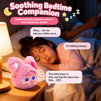 Robot animal compagnon interactif intelligent en peluche pour la vente directe, jouet de dialogue intelligent, 11-30 cm, pour fêtes, compagnon émotionnel adorable