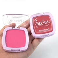 Fard à joues mat compact 3 teintes naturelles violet clair, boîtier carré, poudre à joues estompable en vrac pour distributeurs de beauté mondiaux