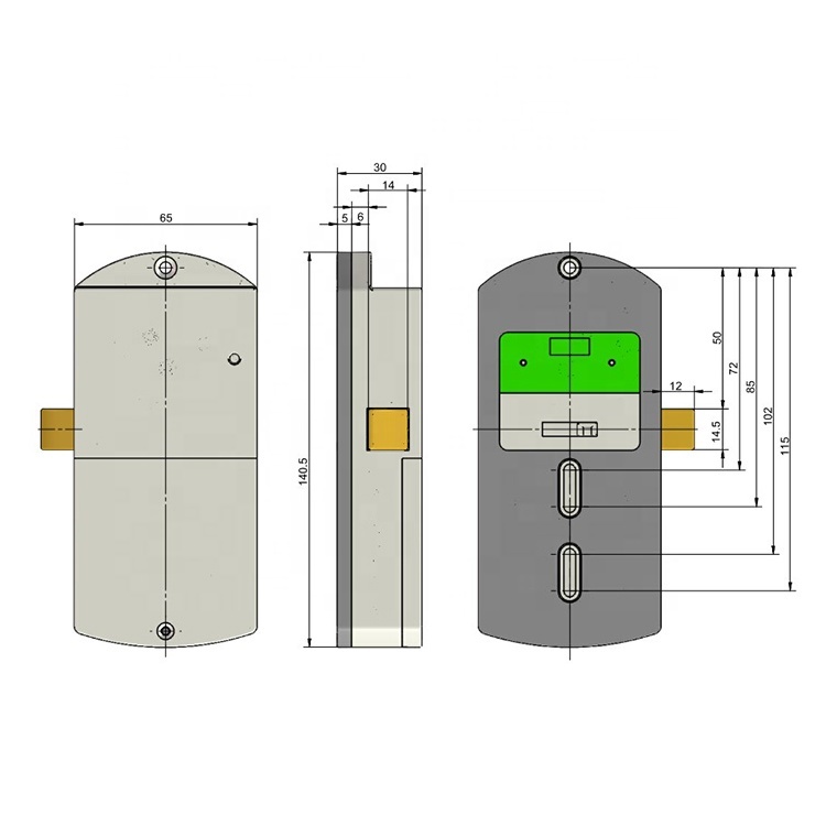 M-1702-E Sauna Casiers Rfid Armoire Serrure