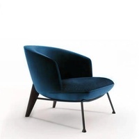 Canapé paresseux, nouveau style chinois, fauteuil simple multifonctionnel, chaise de salon confortable en métal, mobilier de maison