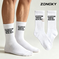 Chaussettes de sport personnalisées à haute élasticité, anti-abrasion, rembourrées, anti-transpiration, avec logo personnalisé pour la course à pied, la gym et le fitness