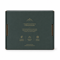 Boîte cadeau en carton ondulé de qualité supérieure, emballage en papier imprimé sur mesure avec insert en papier personnalisé pour ensemble de soins personnels