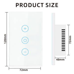 Cuộc sống thông minh cảm ứng bền Bảng điều chỉnh Dimmer chuyển đổi chúng tôi AU 120 mét cho wifi từ xa điều khiển bằng giọng nói tường thiết bị chuyển mạch tương thích Alexa Google - Product Image 5