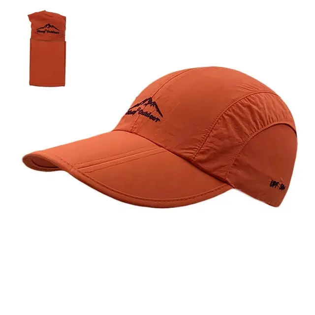 Rts chapéu de beisebol dobrável, chapéu de golfe esportivo de alta qualidade com secagem rápida, spf + 50
