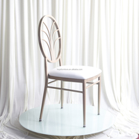 Chaises Chiavari Phoenix en aluminium empilables, modernes et luxueuses, en cuir PU, pour la location – Offre Spéciale