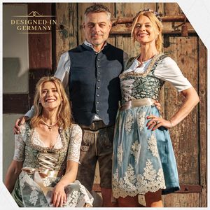 Vestido Dirndl Bávaro Personalizado para Mujer, Verde con Delantal, Traje Tradicional Alemán, Ropa para Oktoberfest - Product Image 2