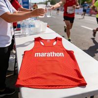 Camiseta de Maratón Personalizada de Talla Grande, de Alta Calidad, Transpirable, de Secado Rápido, Tejida, Informal, con Estampado por Sublimación