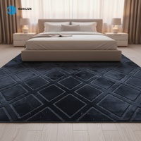 100% Polyester Raschel Nerz Geprägte Teppiche 3D-Muster Prägung Bodenmatte Wohnzimmer Schlafzimmer Rutschfester Teppich Deko-Teppiche
