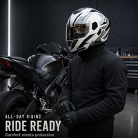 Casque de moto modulable intégral relevable avec casque audio intégré unisexe pour la conduite de vélos électriques