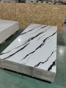 Más de 150 Diseños de Láminas de PVC con Efecto Mármol/Madera, 1220x2440mm, <span class=keywords><strong>3</strong></span>/4/5mm, Resistentes al Fuego y al Agua, Marca <span class=keywords><strong>Demax</strong></span>, Diseño Gráfico Moderno para Pared - Product Image 4