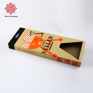 Cepillo de Pelo Baoren, Cepillo para Peinar, Caja de Papel Kraft, Forma Rectangular, Impresión a Cuatro Colores, Impresión Offset, Cajas de Doble Ranura - Product Image 1