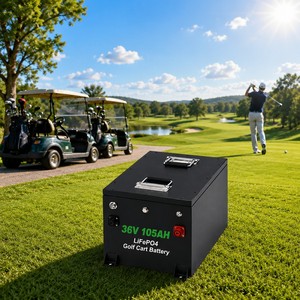 Batterie LiFePO4 fiable pour voiturette de golf, 36V 48V 105Ah 150Ah 200Ah, kit de conversion avec chargeur et écran LCD, directement de l'usine OEM - Product Image 2