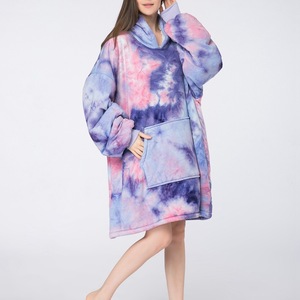 Couverture à capuche portable, sweat-shirt en <span class=keywords><strong>polaire</strong></span> Sherpa surdimensionné avec poche géante, cadeaux d'anniversaire pour femmes, maman, sœur - Product Image 3