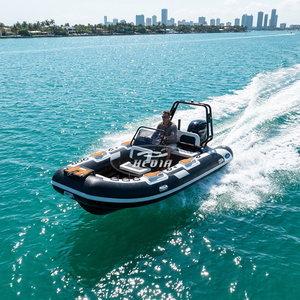Bateau semi-rigide en aluminium de 4,20 m (14 pieds) avec coque Orca Hypalon PVC, bateau pneumatique de pêche - Product Image 3