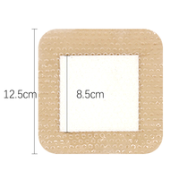 Vendaje de espuma de silicona con/sin borde 4 "x 4", vendaje adhesivo altamente absorbente para heridas, almohadillas cortables para el cuidado de heridas