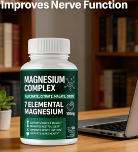 Capsules de complexe de magnésium à haute absorption, formule glycinate, <span class=keywords><strong>citrate</strong></span>, malate, oxyde pour les os, les muscles, le cœur et le sommeil |   Premium - Product Image 2