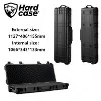 Étui tactique pour armes à feu en plastique étanche IP67 de 45 pouces avec roues, transport portable pour la chasse en plein air, vente en gros, ODM, OEM