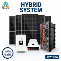 Système solaire domestique Nevo Solar 3KW 5KW 10KW 15KW, système solaire complet pour la maison, système d'alimentation solaire monophasé 220V
