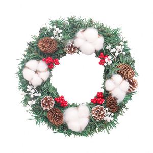 New Style Christmas <b>Wreath</b> 30cm Realistic Handmade Display for Window Hanging - Festive Decoration for Christmas - Product Image 1