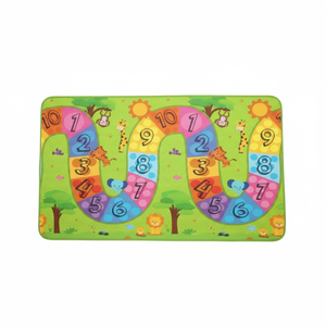 Doble cara 100x140x1cm XPE Baby Play Mat enrollable impermeable espuma no tóxica con número colorido camino y estrellas - Product Image 1