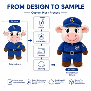ตุ๊กตาสัตว์แบบกำหนดเอง ชุดยูนิฟอร์มวัวใส่<span class=keywords><strong>แว่น</strong></span>ตา ผู้ผลิตตุ๊กตาสัตว์ OEM เชี่ยวชาญด้านการออกแบบตัวละครต้นฉบับ - Product Image 1