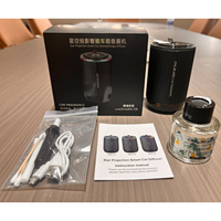 Désodorisant de voiture intelligent de luxe portable en alliage de 50ml Désodorisant de maison diffus de parfum de voiture automatique de type C avec lumière du ciel étoilé