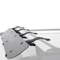 Portaequipajes de Techo para Auto, 87cm/106cm/114cm, Tabla Guía para Alerón de Techo, Silencioso y Reductor de Ruido, Accesorio para Auto