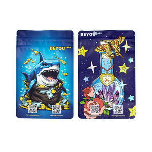 Bolsa de Mylar con Corte Irregular Personalizado de 3.5g para Dulces, Gomitas, Refrigerios, Bolsa con Cierre Hermético Reutilizable - Product Image 1