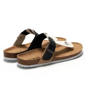 2022 all'ingrosso personalizzato estate unisex stampa pantofole di <span class=keywords><strong>sughero</strong></span> sandali da spiaggia piatti <span class=keywords><strong>infradito</strong></span> a più colori - Product Image 5