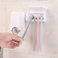 Porte-brosse à dents accessoires de salle de bain pp porte-brosse à dents design distributeur avec porte-brosse à dents pour dentifrice