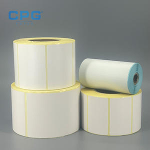 Étiquette autocollante personnalisable à surface lisse 4x6 pouces 120 g/m² 100x150 mm pour commande e-commerce, étiquette thermique adhésive - Product Image 1