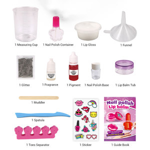 Cpc girl pretend fashion nail polish gioco fai da te sicuro e non tossico balsamo per le labbra di bellezza make up girl cosmetics toys