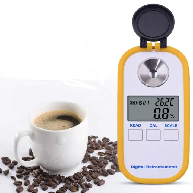 Rifrattometro automatico caffè digitale prezzo 0-30% brix zucchero bevande brix TDS meter.