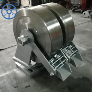 Preço de fábrica 1 para 3 ton ton heavy duty pu roda gêmea 10 industrial rodízio da roda dupla - Product Image 4