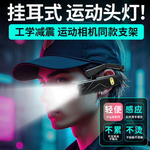 Lampe frontale LED rechargeable portable Zhejiang HN T2025 à lumière blanche pour le camping, la conduite nocturne, la pêche et les patrouilles - Product Image 2