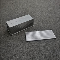 Moule à pain rectangulaire en aluminium antiadhésif, épaisseur 0,8 mm, compatible four, pour 450 g – Vente chaude, prix compétitif