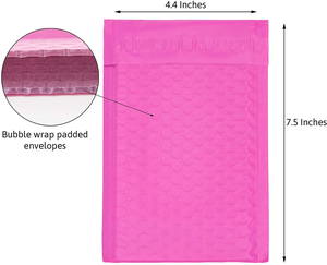 Tùy Chỉnh Dày Màu Đen Gửi Thư Túi Với Matte Nhôm Lá Mỏng Poly Bong Bóng Vận Chuyển Phong Bì Bao Bì Cho Giày Vớ Lông - Product Image 4