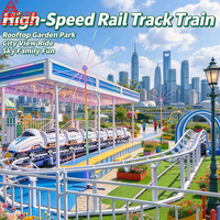 Équipement de parc d'attractions extérieur : train sur rail, manèges de fête foraine, montagnes russes pour enfants, train électrique sur rail