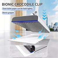 Ensemble de serpillière plate jetable en gros avec tête en microfibre et manche en acier inoxydable pour le nettoyage multi-surfaces