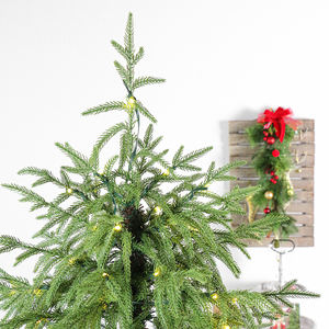 SHUANGYUAN luxe Arvore De Natal artificiel doux PE arbre De noël Led PRE-LIT arbre De noël LED vert Arbol De Navidad - Product Image 5