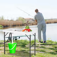 Table de filet pliante en plastique HDPE blanc populaire pour le camping en plein air