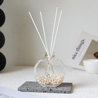 Diffuseur de parfum en verre de luxe avec perles, pour mariage, fête, huile parfumée décorative, diffuseur d'aromathérapie pour la décoration de la maison, coffret cadeau