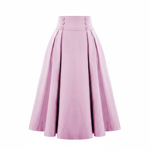 25 nouvelles jupes en polyester anti-rides à boutons d'inspiration vintage, style européen et américain, pour le commerce extérieur sur eBay et AliExpress, pour femmes, toutes occasions - Product Image 1