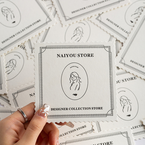 Bán Buôn Tùy Chỉnh 400G Kết Cấu Giấy In Màu 3D Emboss Thẻ Giấy Cảm Ơn Bạn Thẻ Kinh Doanh Cho Doanh Nghiệp Nhỏ - Product Image 4